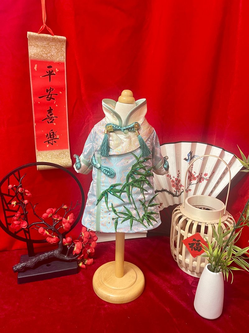 𠖥物唐装——清竹 - 衣/帽 - 其他材质 绿色