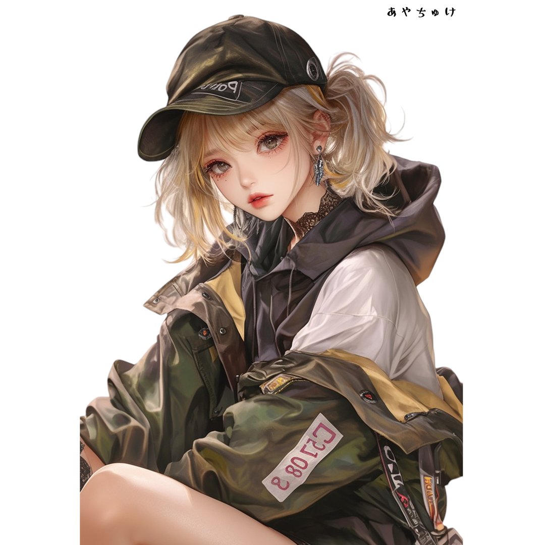 【10月新作5】07-094-0040 人物贴纸 轻庞克女孩 - 贴纸 - 纸 