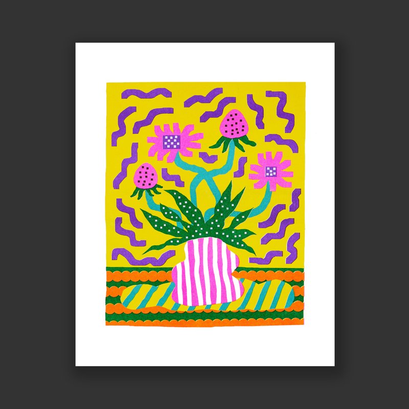 Inkchacha 花卉艺术画 植物版画 复古印刷 - 海报/装饰画/版画 - 纸 多色