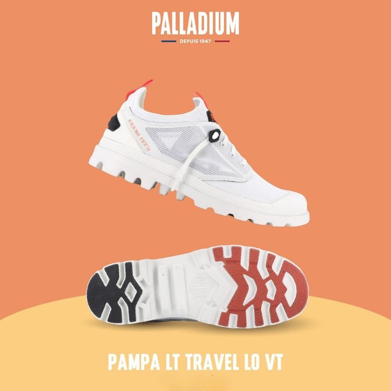 PALLADIUM PAMPA LT TRAVEL LO VT 轻量休闲鞋 白 74473-116 - 男款休闲鞋 - 其他材质 多色