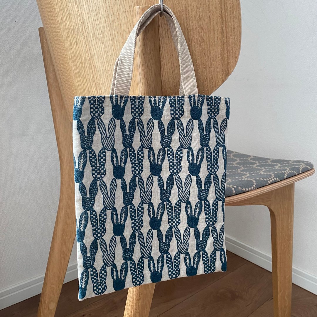 mina perhonen mini tote pomppia BE - 手提包/手提袋 - 棉 卡其色