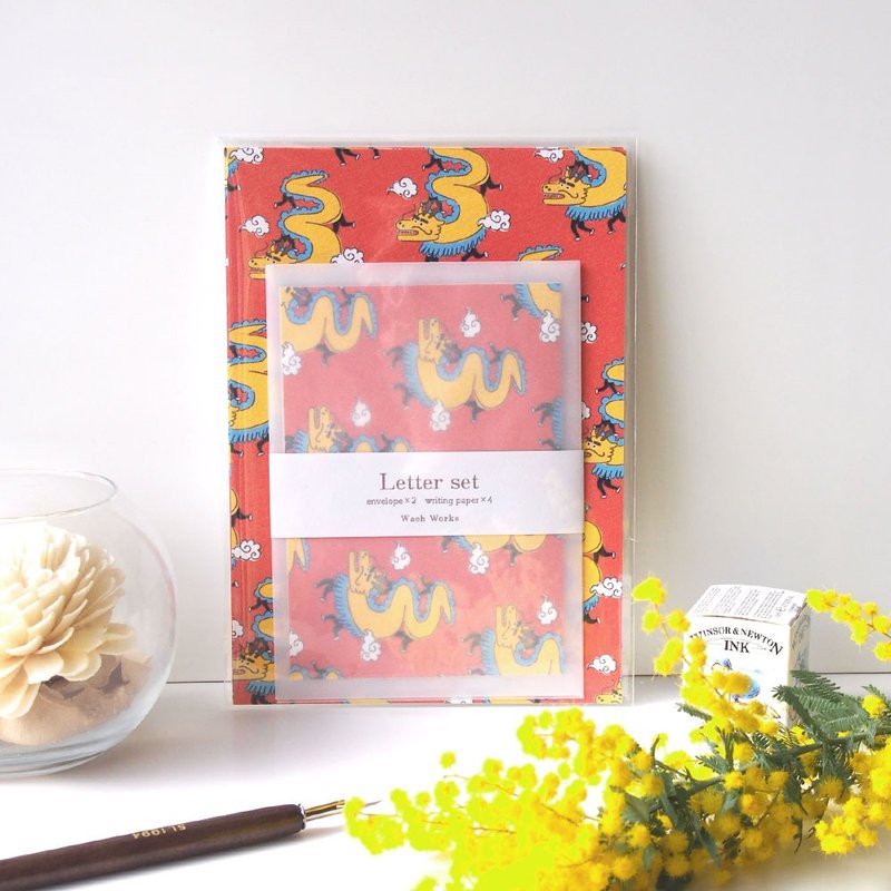 龙舞【红色】信纸组 - 信封/信纸 - 纸 红色