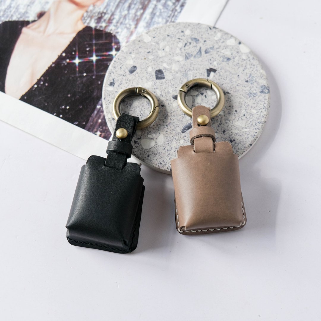 小废磁扣包 收纳磁扣 磁扣套 大容量 典雅款挂头 - 钥匙链/钥匙包 - 真皮 多色