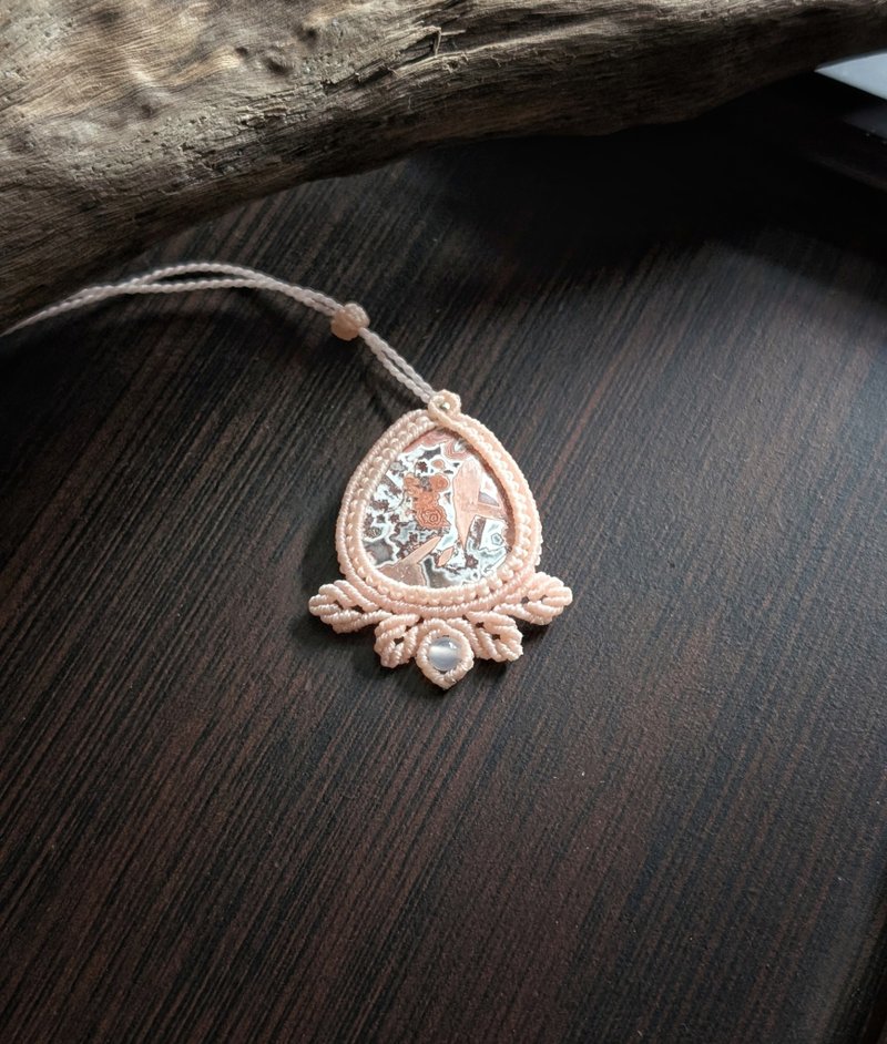 墨西哥疯狂蕾丝玛瑙编织项链│正能量│创意与灵感│消解负能量 - 项链 - 水晶 粉红色