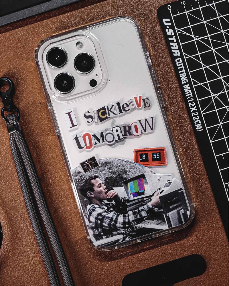 香港品牌 I SICK LEAVE TOMORROW 硅胶 iPhone 手机壳 - 手机壳/手机套 - 塑料 