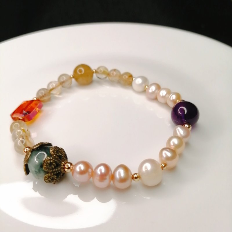 金银财宝Jinyincaibao 翡翠/钛晶/珍珠/紫水晶手串 - 手链/手环 - 水晶 