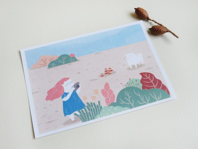 找寻生活的各种可能性 插画明信片 - 卡片/明信片 - 纸 白色