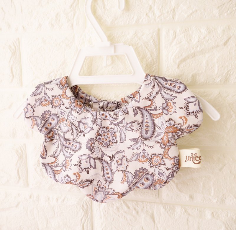 变形虫花样云朵围兜-独家版型设计-明-unicorn 周岁 婴儿 - 围嘴/口水巾 - 棉．麻 灰色