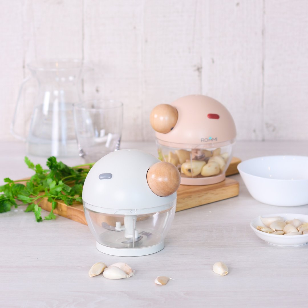 ROOMMI 圆宝宝手动式料理机 (2色) | 快速备料、厨房小帮手 - 厨房用具 - 不锈钢 白色