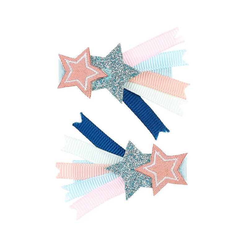 荷兰 Souza 布里特粉蓝流星发夹 2 入组 - 发饰 - 聚酯纤维 蓝色