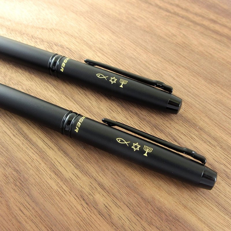 Eclipse 日蚀 【曜光黑】鱼 大卫之星 金灯台  原子笔 - 圆珠笔/中性笔 - 铜/黄铜 