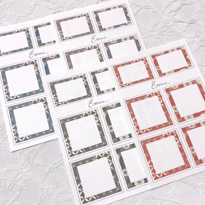 日式图案纸张 -028- - 其他 - 纸 多色