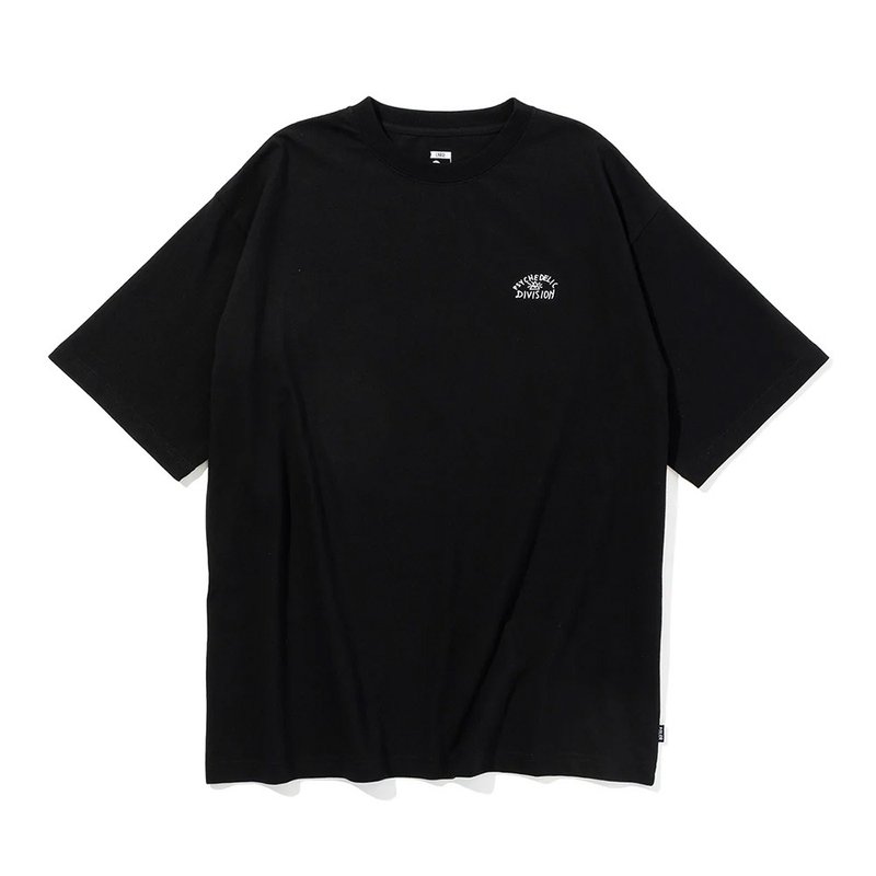 日本限定POLER PSYCHEDELIC RELAX FIT TEE 彩虹山形眼宽版T / 黑 - 男装上衣/T 恤 - 棉．麻 黑色