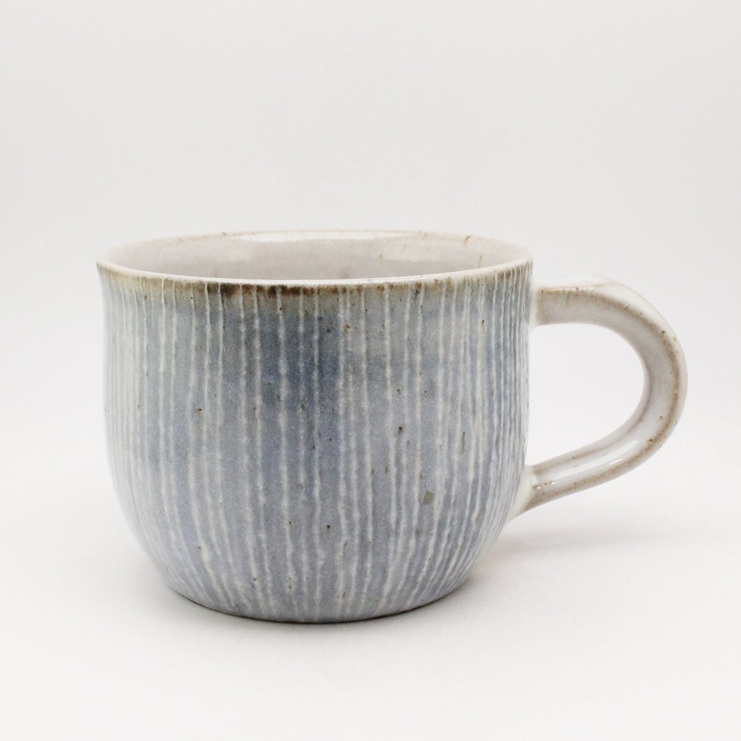 湖水系列 - 亮面釉蓝彩手工马克杯 咖啡杯 茶杯 陶瓷 - 咖啡杯/马克杯 - 陶 蓝色