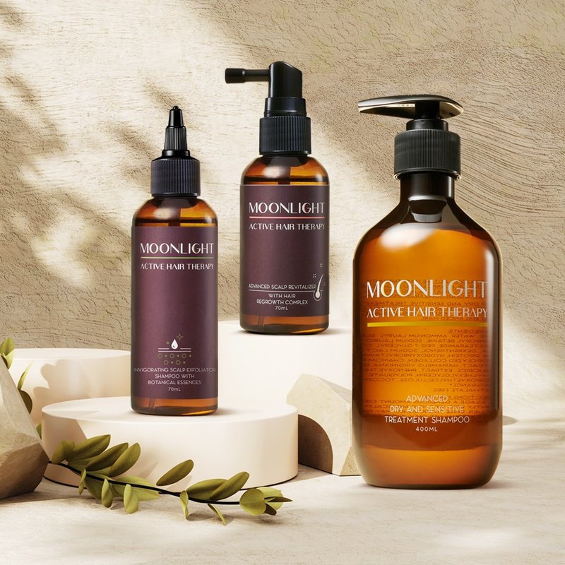 【Moonlight 莯光】 进化版 干性头皮净化养发组 - 洗发用品 - 其他材质 透明