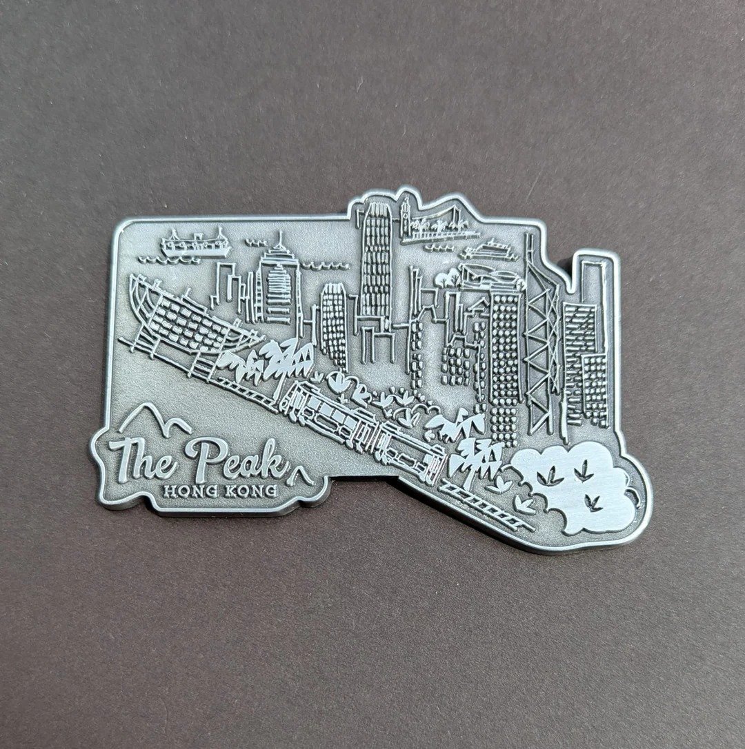 山顶 - 香港磁铁 (限本地香港配送) - 冰箱贴/磁贴 - 其他金属 银色