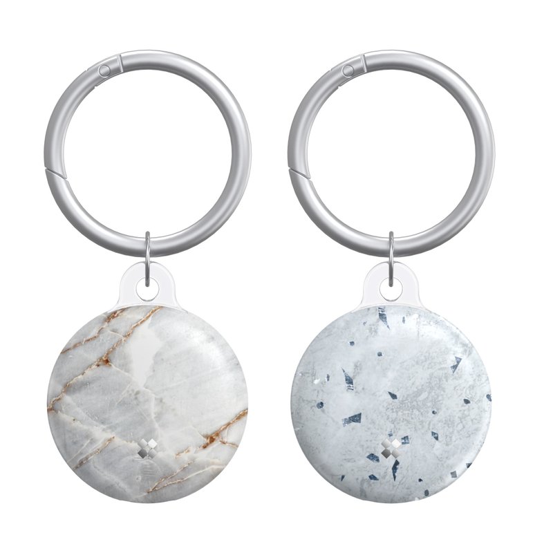 AIRTAG KEYCHAIN CASE: PRISMART(S) TERRAZZO BUNDLE PACK - 数码小物 - 聚酯纤维 灰色