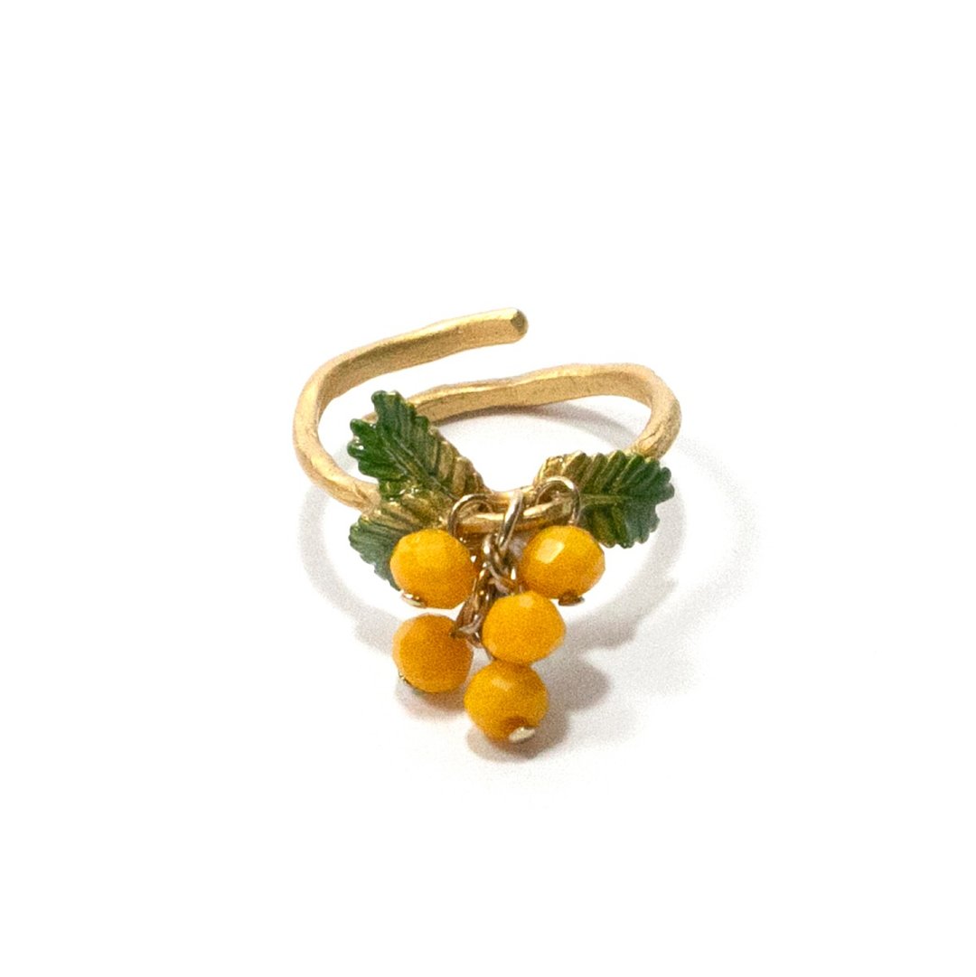 Mimosa ring Mimosa RN189 - 戒指 - 其他金属 黄色