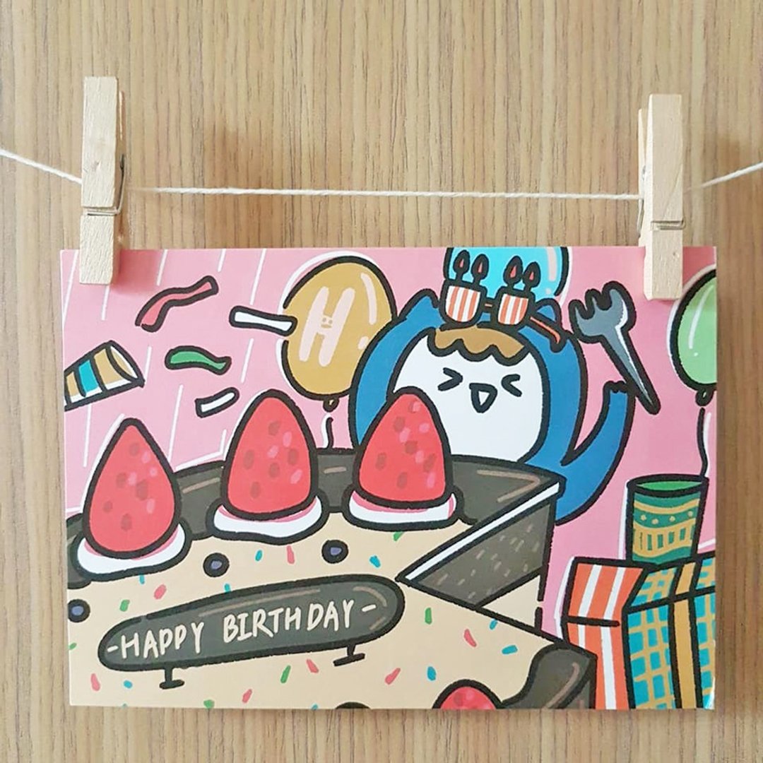 Ning's-生日卡2 - 卡片/明信片 - 纸 