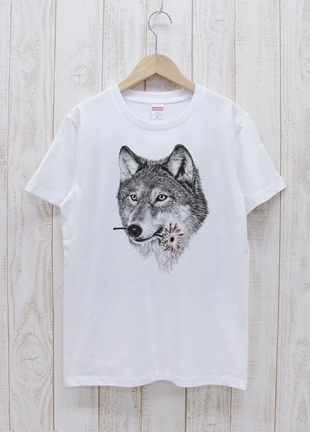 ronronWOLF Tee 献给你 白色 / R027-T-WH - 中性连帽卫衣/T 恤 - 棉．麻 白色