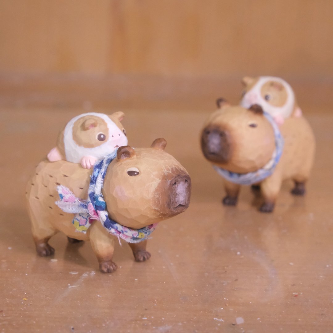 水豚出租车 - 玩偶/公仔 - 树脂 橘色