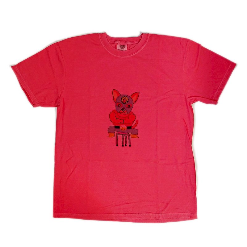 吉娃娃蒙面摔角手 T - shirt - 女装 T 恤 - 棉 多色