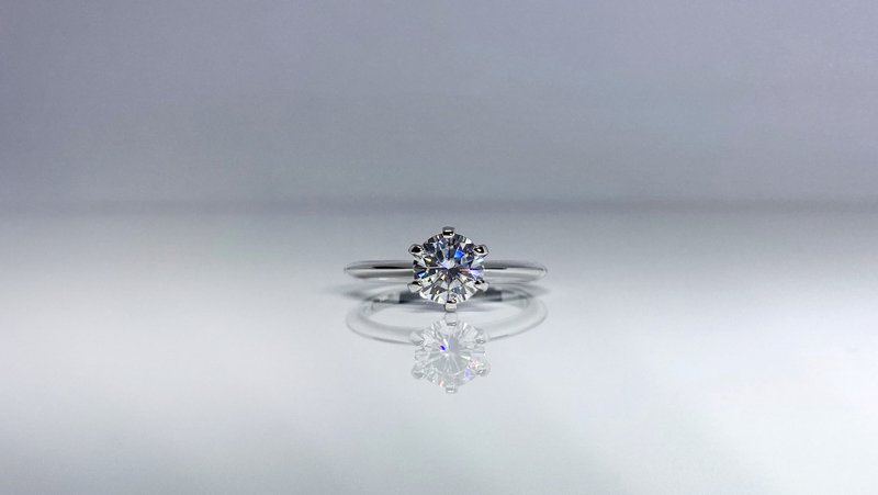 莫桑钻 |  纯粹钻石女戒  | 台中门市 |  可升级K金白金 - 戒指 - 纯银 