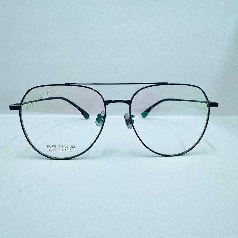 站内最高等级UV420滤蓝光0度眼镜│极视钛飞行款大方框75016-C5 - 眼镜/眼镜框 - 其他金属 黑色