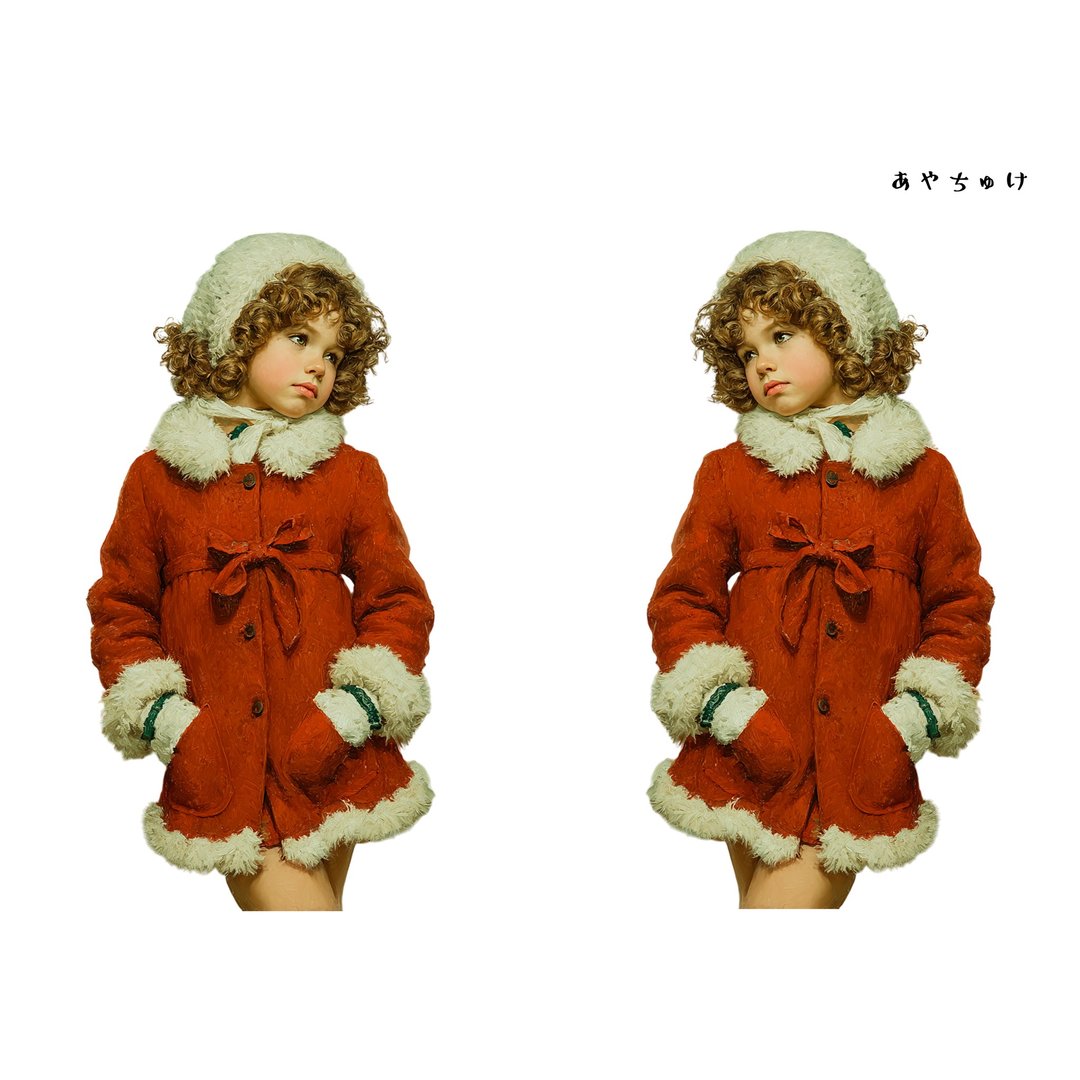 【11月新品2】08-108-0181 人物贴纸 圣诞复古风 - 贴纸 - 纸 