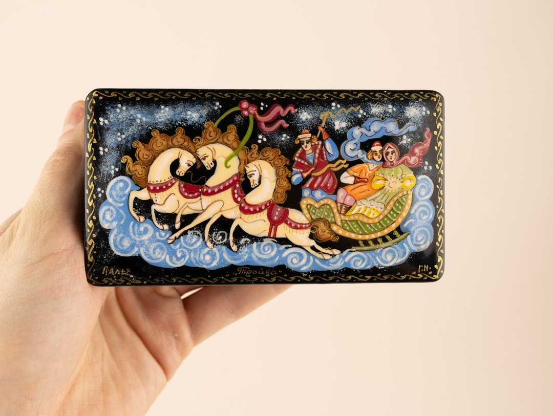 Painted jewelry box, Personalized jewelry box, Lacquer Box - 收纳用品 - 其他材质 