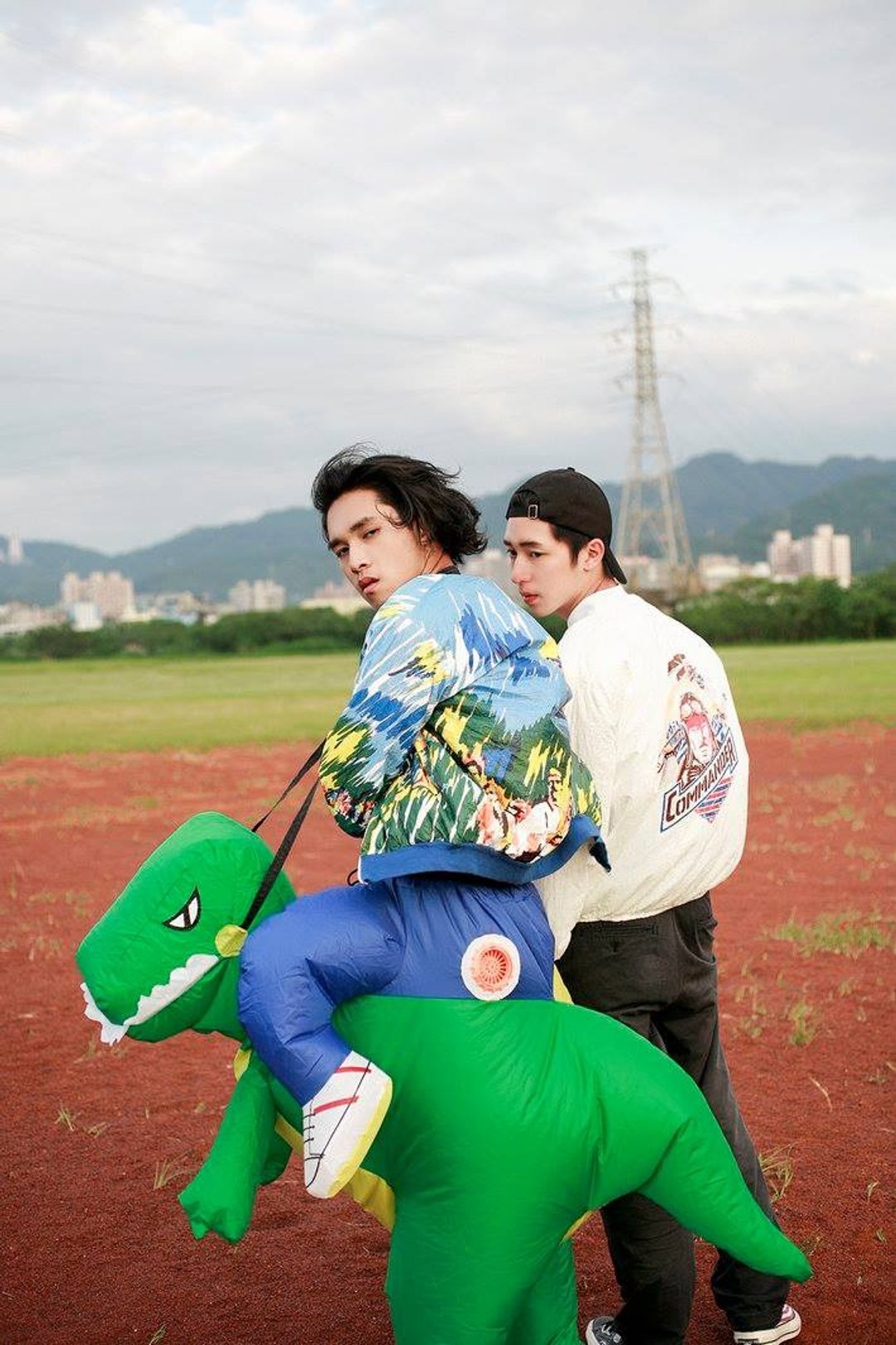 Vintage Paper Jacket - 男装外套 - 棉 绿色