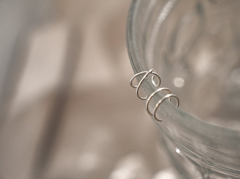 SV925/14KGF 交叉 x 平行 耳骨夹 耳软骨 耳扣 假鼻环 假唇环 - 耳环/耳夹 - 纯银 银色