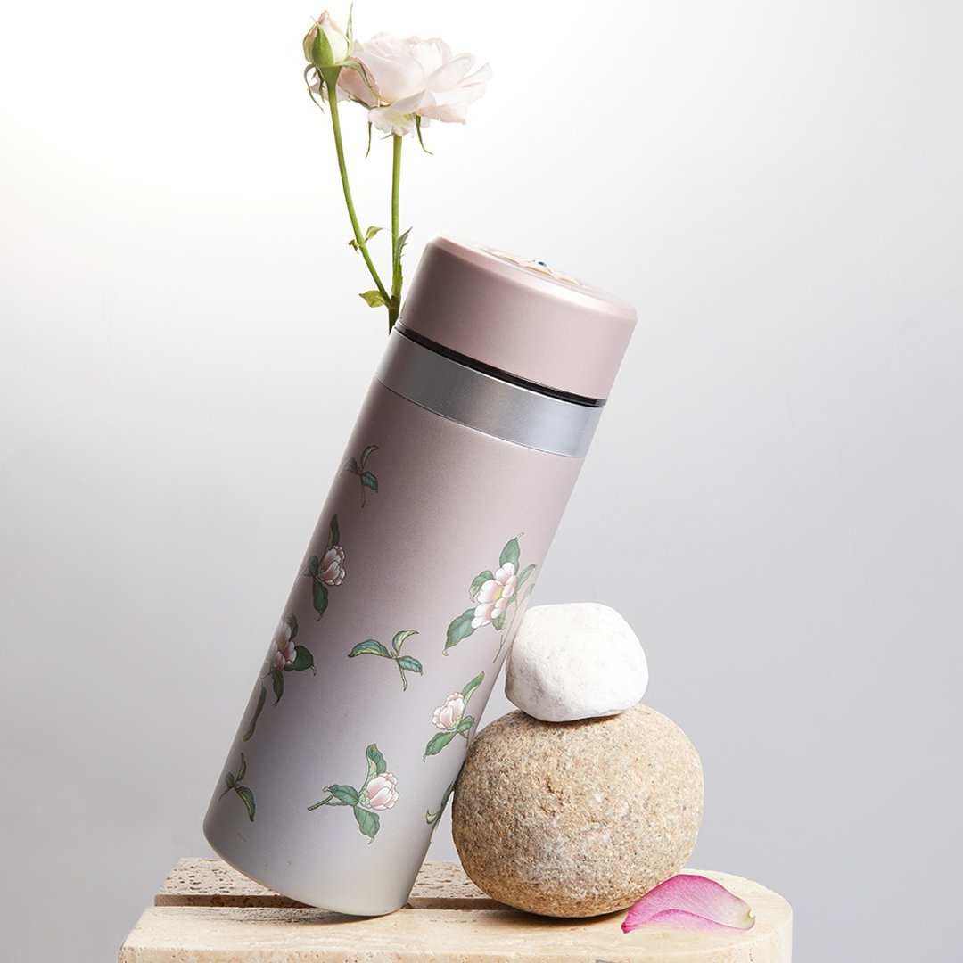 吉星花神活瓷保温杯 / 鎏金 / 2色 330ml - 保温瓶/保温杯 - 不锈钢 白色