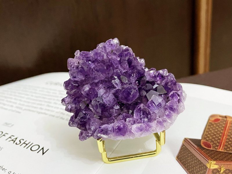 天然紫晶 消磁 净化 财富 贵人 紫晶蔟 - 摆饰 - 水晶 紫色