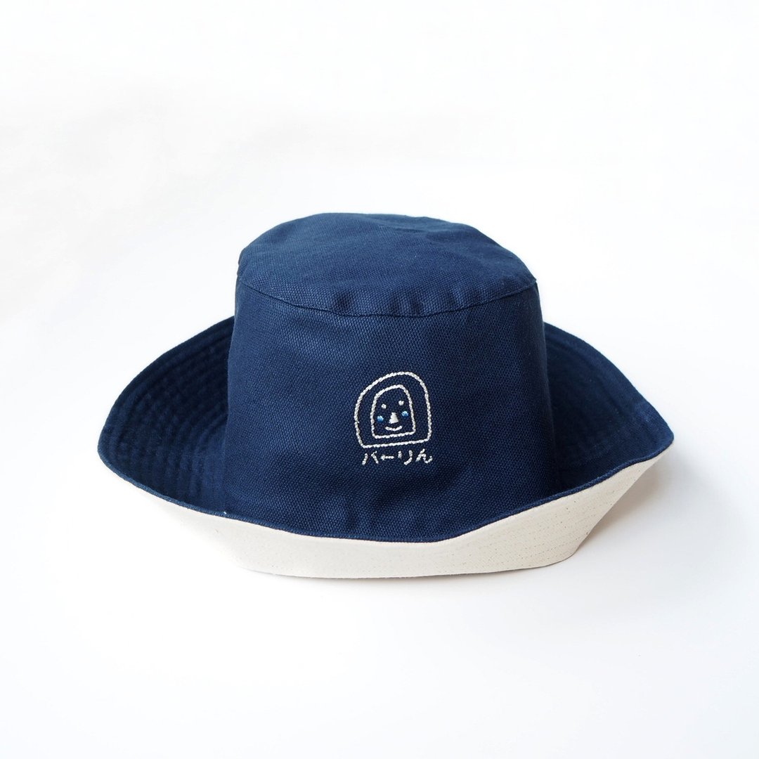 palim hat (navy blue) - 帽子 - 棉 蓝色