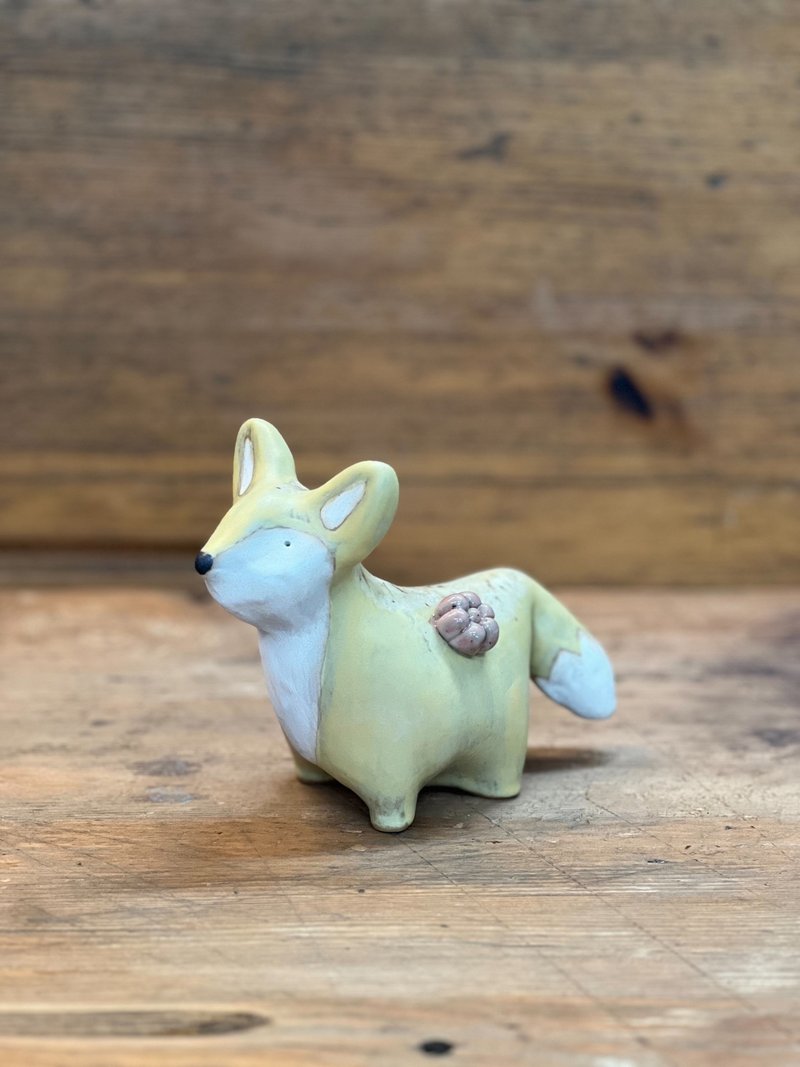 黄花小狐狸 - 玩偶/公仔 - 陶 黄色