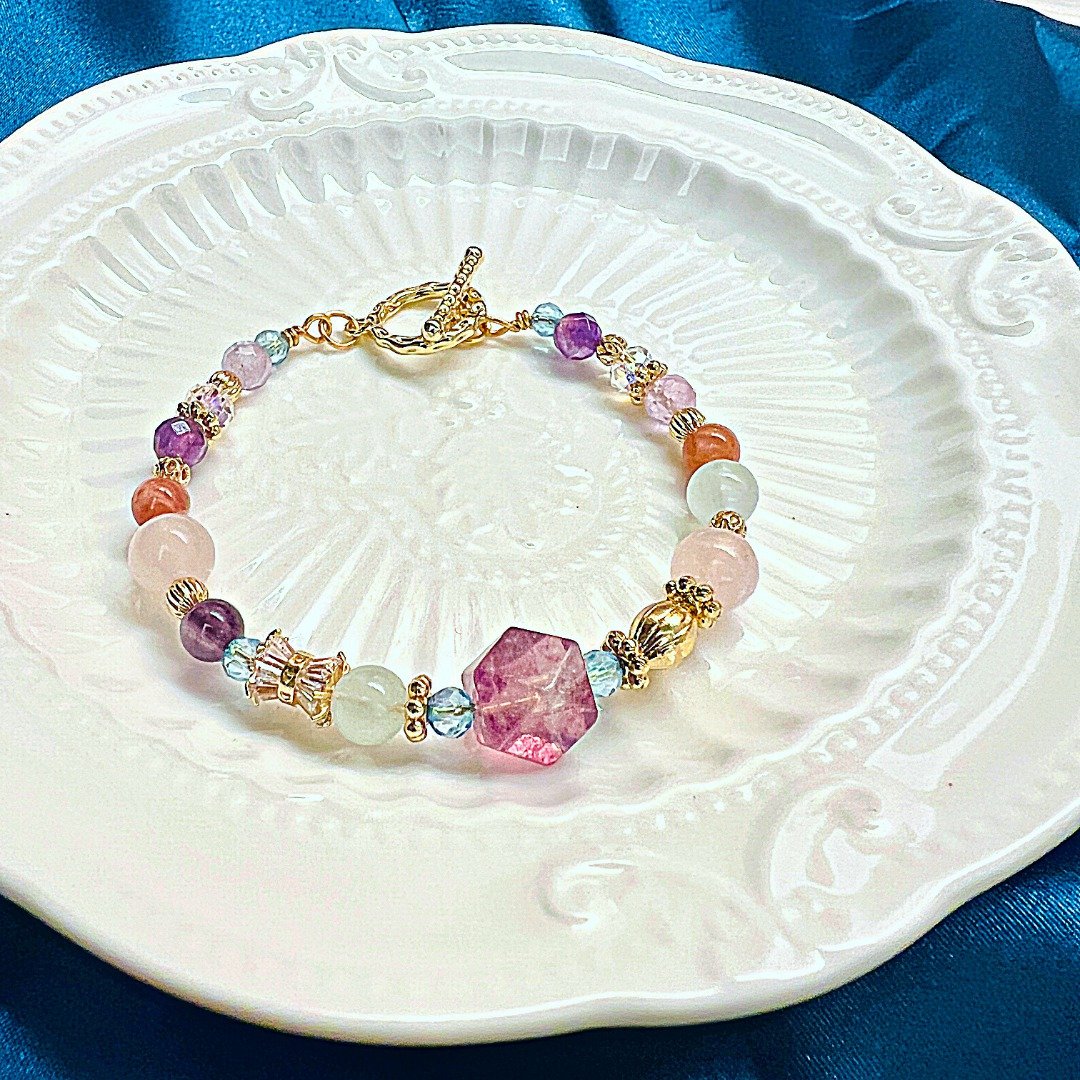 carina accessories 开运 能量 水晶 手链 饰品 定制化 生命灵数 - 手链/手环 - 水晶 紫色