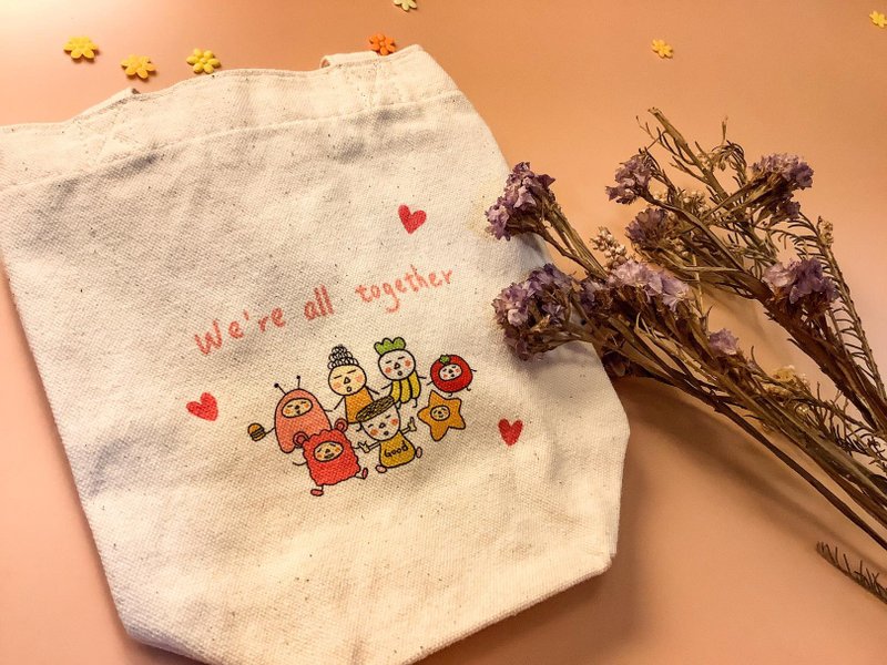 【杯套】插画手绘风|  来一杯毛?  帆布饮料袋 环保袋 - 手提包/手提袋 - 其他材质 白色