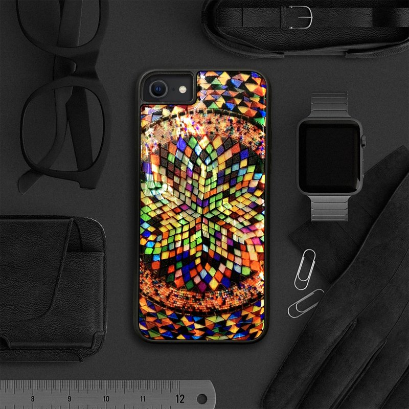 天然贝壳 iPhone 17 耐冲击保护套 土耳其马赛克 可定制名字 002 - 手机壳/手机套 - 贝壳 多色