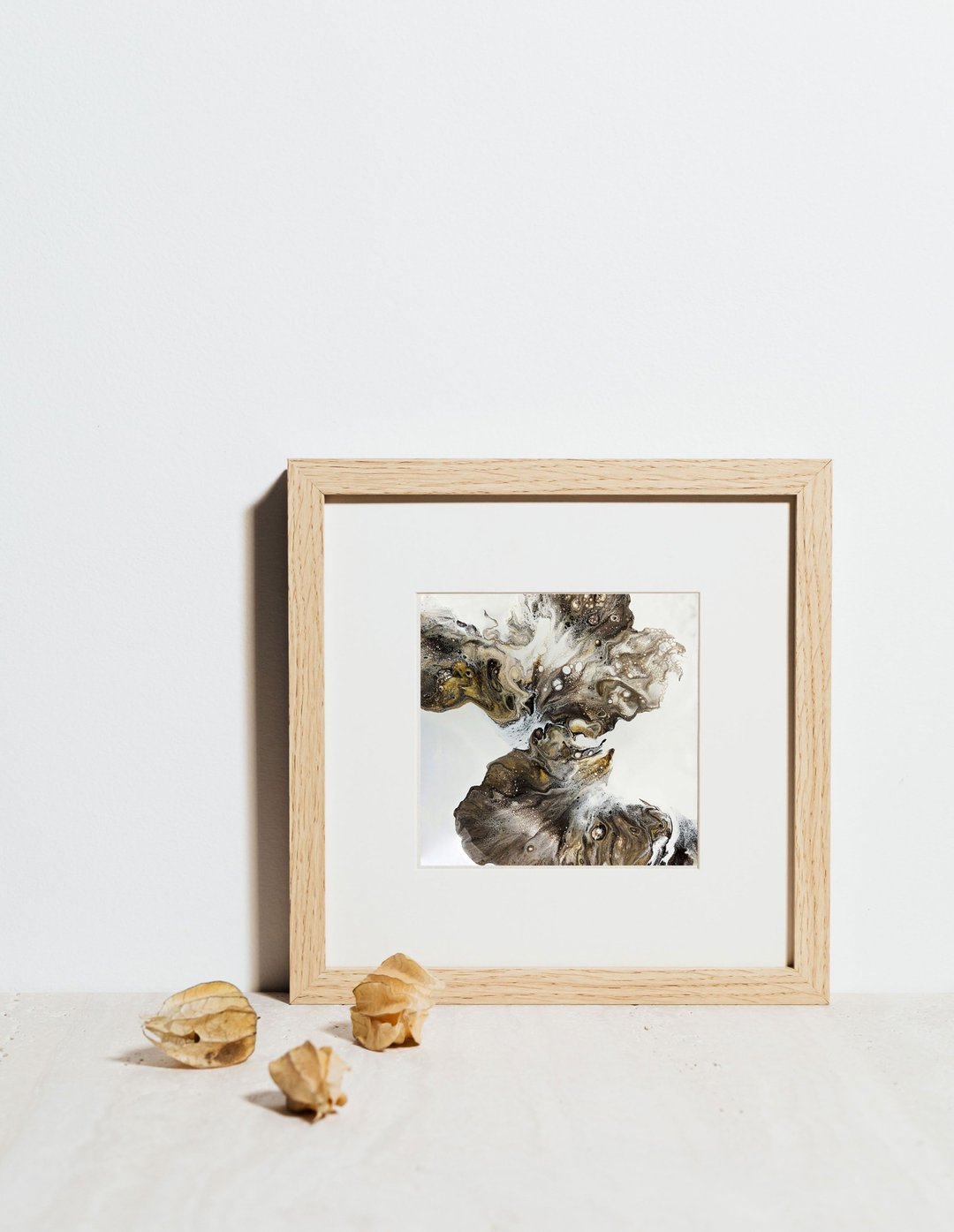 方圆雕塑 - 压克力流动画材料包 I 二幅画作DIY体验组 - C色系 - 插画/绘画/写字 - 颜料 咖啡色