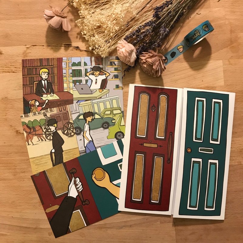 Goody Bag -《两扇门》周边商品惊喜包 - 卡片/明信片 - 纸 多色