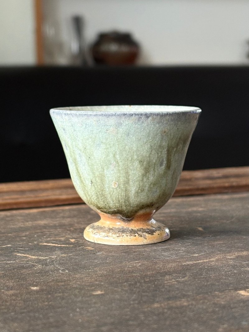 纯粹制陶 - 柴烧绿意小杯 - 茶具/茶杯 - 陶 