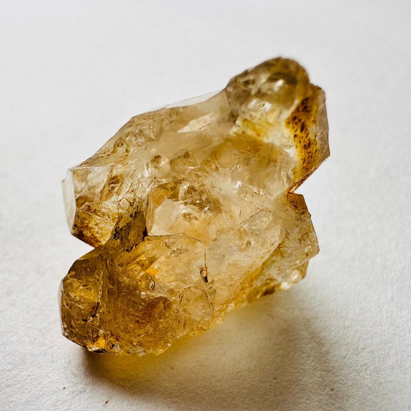 巴基斯坦黄泥骸骨水晶 银14开窗骨干水晶 原石原矿标 磁场脉轮 - 摆饰 - 其他材质 金色