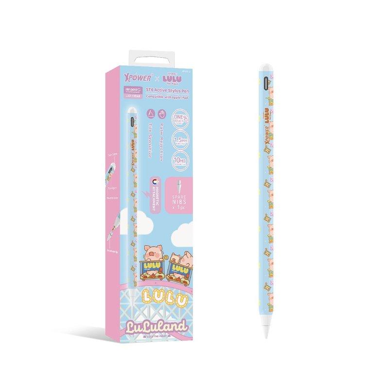 XPower x 罐头猪LuLu ST6-L3磁吸主动式触控笔 (Apple iPad专用) - 其他 - 其他金属 蓝色