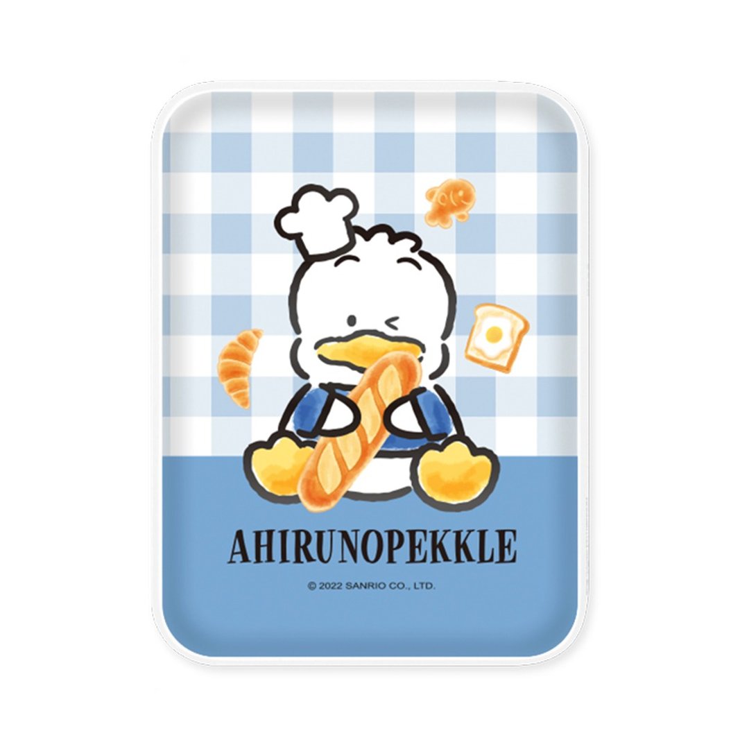 SANRIO-口袋行动电源-格纹系列-AHIRUNOPEKKLE - 充电宝/传输线 - 塑料 蓝色