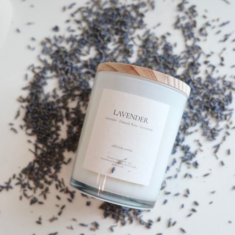 安睡好梦 薰衣草花园芳疗纯天然精油蜡烛 压力驱逐天然精油蜡烛 - 香薰/精油/线香 - 其他材质 