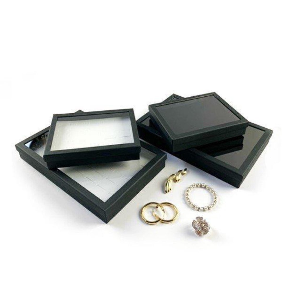 Display Storage Ring Box S 2color - 收纳用品 - 棉．麻 黑色