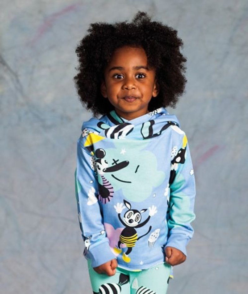 2016春夏 koolabah Loco print Hoodie 连帽上衣 - 围嘴/口水巾 - 其他材质 蓝色