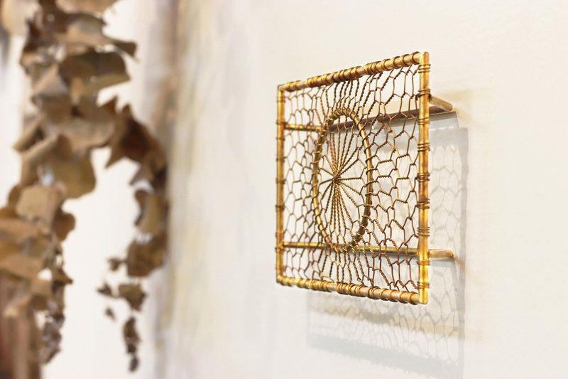 黄铜编织展示架 - 置物架/篮子 - 铜/黄铜 金色