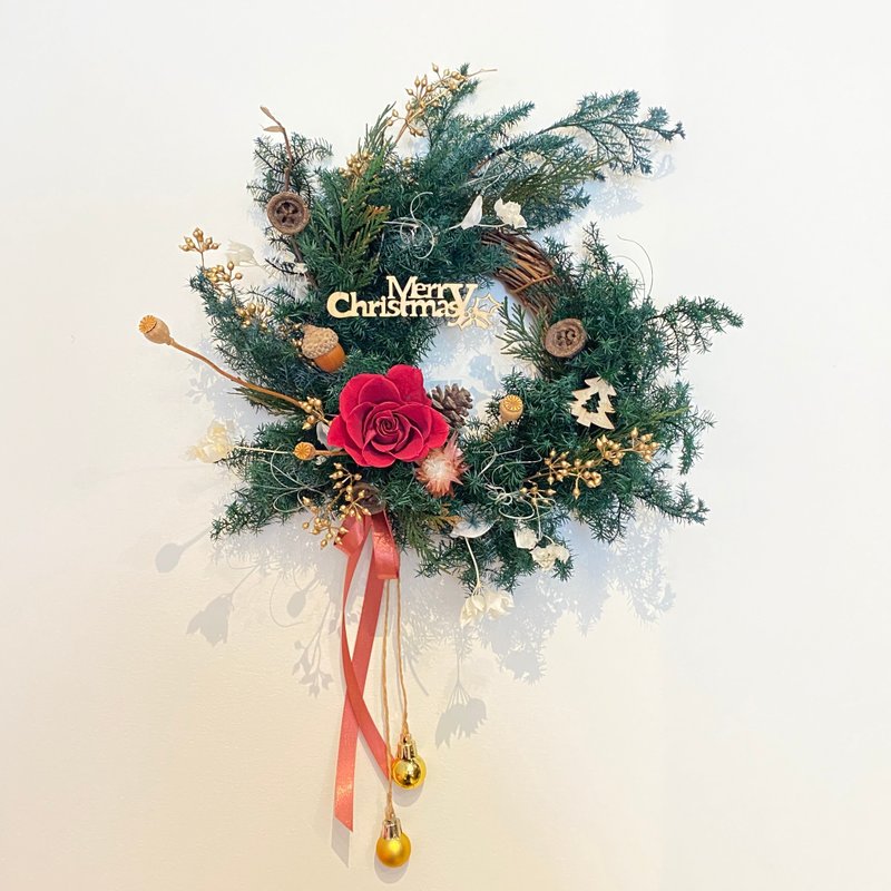 圣诞弯月-中 - 干燥花/捧花 - 植物．花 红色